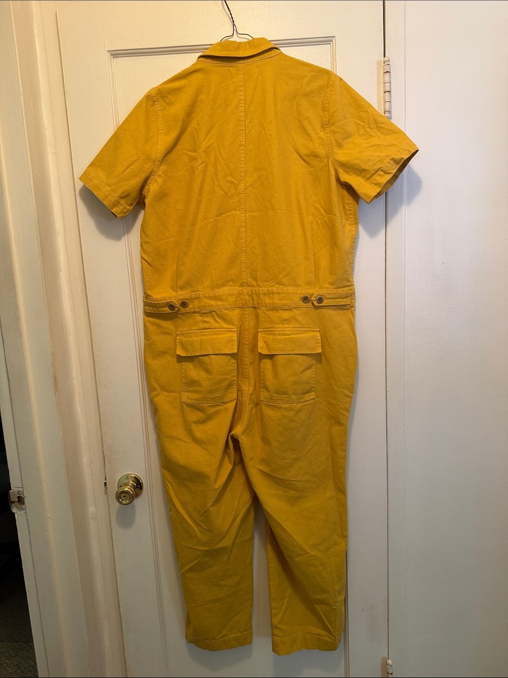 Madewell Mustard Yellow Short-Sleeve Utility Jumpsuit - Picture 5 of 6